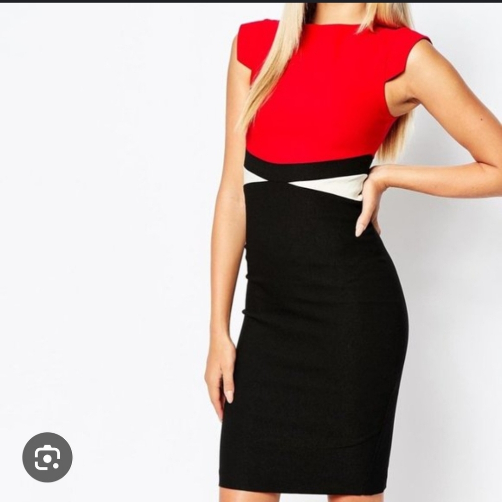 Vesper Fitted Colorblock Pencil Dress